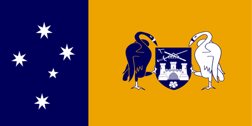 Flagga i Australian Capital Territory vektor illustration